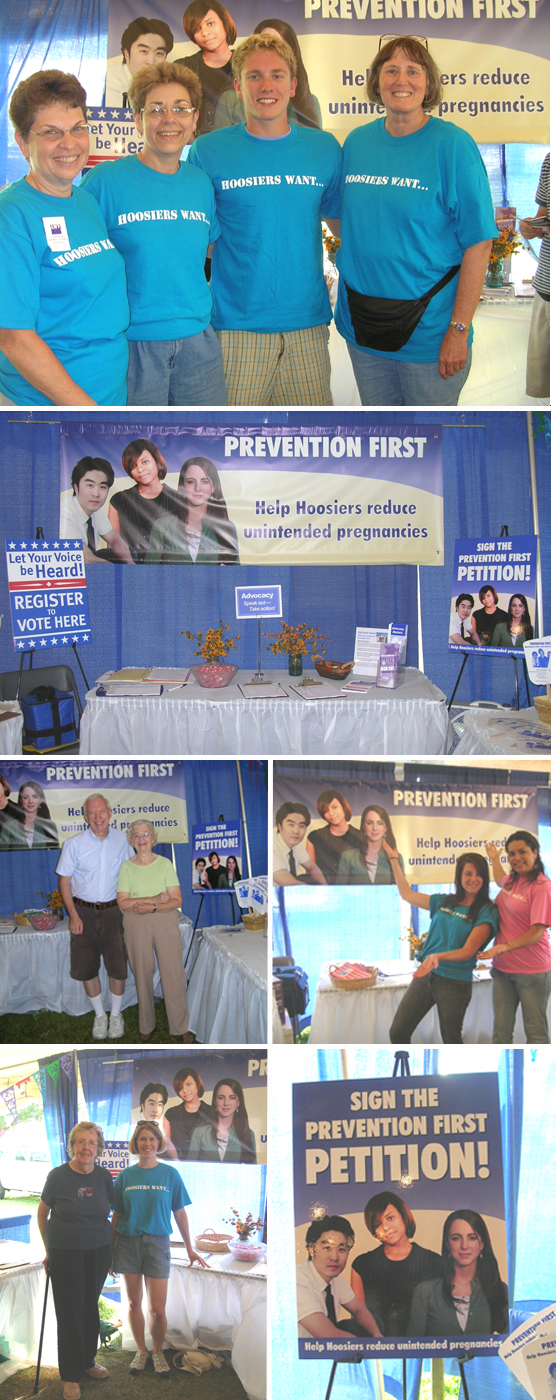 Tippecanoe County Fair booth 2008 collage