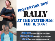 Prevention Now Rally poster